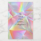 Holografische Ästhetik Lebensmitteletikett (Einzelnes Label)