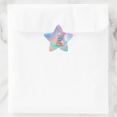 Holografische Ästhetik Stern-Aufkleber (Tasche)
