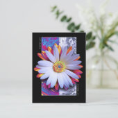 Holografische Blume atmen Postkarte (Stehend Vorderseite)