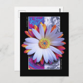 Holografische Blume atmen Postkarte (Vorne/Hinten)