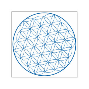 Holografische Blume des Lebens Heilige Geometrie Permastempel