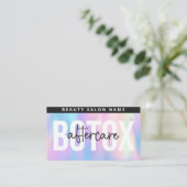 Holografische Botox Filler Anleitung Nachsorge Visitenkarte (Stehend Vorderseite)