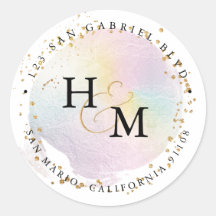 Holografische Farben Gold Schrift Ampersand