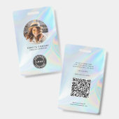Holografische Foto-ID für Firmenlogos Ausweis (Vorder- & Rückseite)