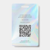 Holografische Foto-ID für Firmenlogos Ausweis (Rückseite)