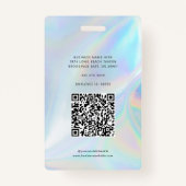 Holografische Foto-ID für Firmenlogos Ausweis (Rückseite)