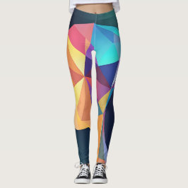 Holografische geometrische Formen in wechselnden F Leggings