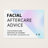 Holografische Gesichtshygienekarte (Vorderseite)