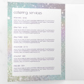 Holografische Glitzer Bäckerei, Broschüre Catering (Innen Erste Seite)