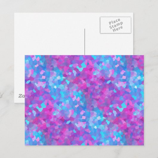 Holografische Glitzern Postkarte (Vorne/Hinten)