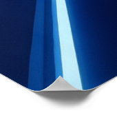 holografische Hundengallops durch einen neonbeleuc Poster (Ecke)