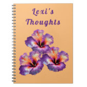 Holografische Iridescent-Hibiskus-Blume Notizblock (Vorderseite)