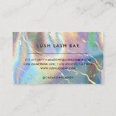 Holografische Iridescent Opal Loyalty Card Treuekarte (Rückseite)