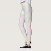 Holografische Irideszierende ästhetische Leggings (Links)