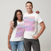 Holografische Irisierende Regenbogenfarben T-Shirt (Unisex)