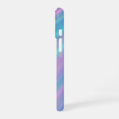 Holografische Irisierende Wellen iPhone 16 Hülle (Linke Seite)