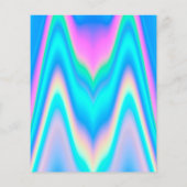 Holografische Irisierende Y2K-Party Einladung (Rückseite)