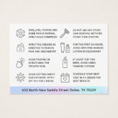 Holografische Laser-Haarentfernung Aftercare-Karte (Rückseite)