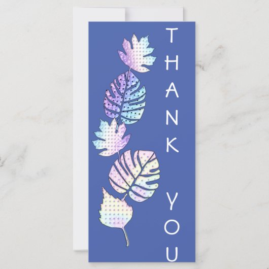 Holografische Leaf-Muster-Flachkarte (Vorderseite)