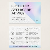 Holografische Lip Filler Aftercare Instructions Ca (Vorne & Hinten)
