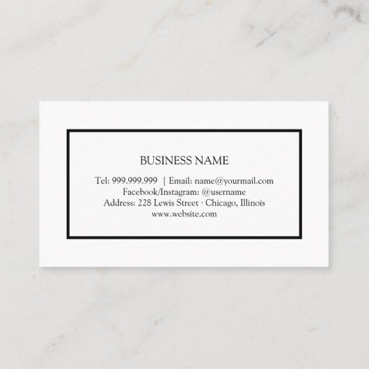 Holografische Minimalistische Elegante Loyalität Visitenkarte (Rückseite)