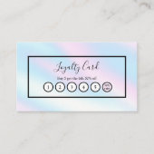 Holografische Minimalistische Elegante Loyalität Visitenkarte (Vorderseite)