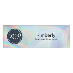 Holografische Mitarbeiter für Firmenlogos Namenschild
