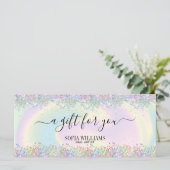 holografische moderne Urlaubtrendy (Stehend Vorderseite)