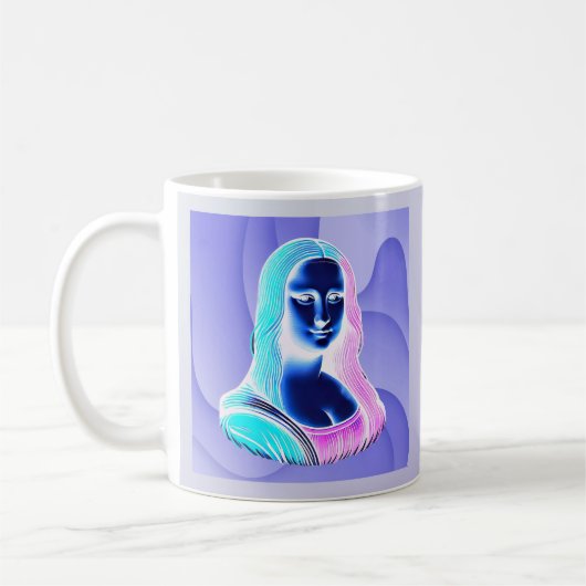 Holografische Mona Lisa Kaffeetasse (Links)