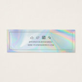 Holografische Ohrsichtkarte für Firmenlogos hinzuf (Rückseite)