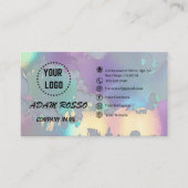 holografische Opal-Visitenkarte Visitenkarte (Vorderseite)