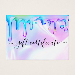 Holografische Polish-Drips-Nägel-Geschenkgutschein