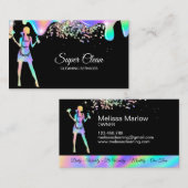 Holografische Reinigungsdienste Visitenkarte (Vorne/Hinten)