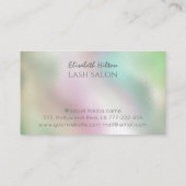 Holografische Schmetterlinge aus Luxuslogos Visitenkarte (Rückseite)