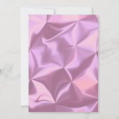 Holografische Schmetterlinge Rosa 16 . Geburtstag Einladung (Rückseite)