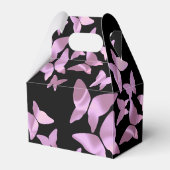 Holografische Schmetterlinge Rosa 16 . Geburtstag Geschenkschachtel (Rückseite)