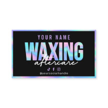 Holografische schwarze moderne Waxing-Nachbereitun