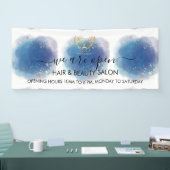 Holografische Signatur-Script Moderner Glam-Glitze Banner (Messe)