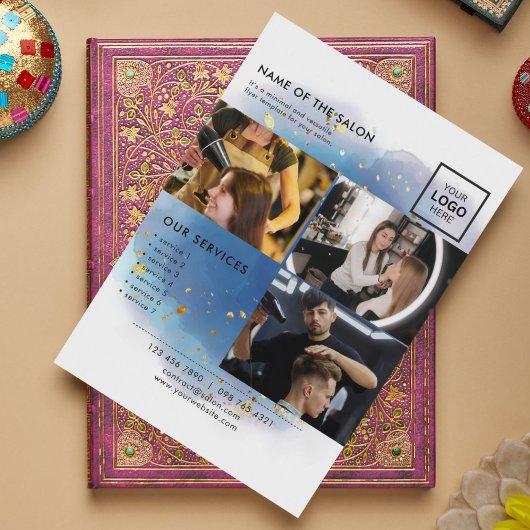 Holografische Signatur-Script Moderner Glam-Glitze Flyer