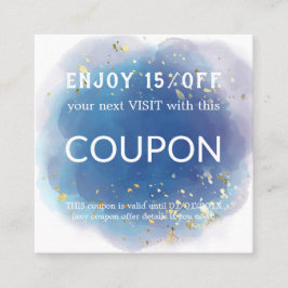 Holografische Signatur-Script Moderner Glam-Glitze Rabattkarte