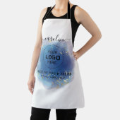 Holografische Signatur-Script Moderner Glam-Glitze Schürze (InSitu)