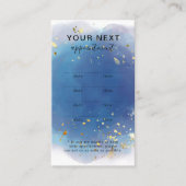 Holografische Signatur-Script Moderner Glam-Glitze Terminkarte (Vorderseite)