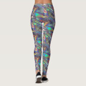holografische silberne Leggings (Rückseite)
