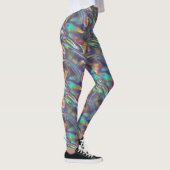 holografische silberne Leggings (Rechts)
