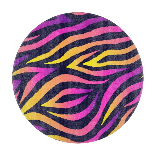 Holografische Streifen, nahtlos futuristisches Mus Schneidebrett (Vorderseite)