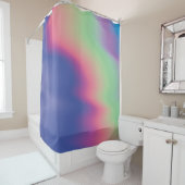 Holografische Textur mit bunten Flecken. Psycho Duschvorhang (Beispiel)