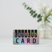 Holografische Textur moderner abstrakter extravaga Treuekarte (Stehend Vorderseite)