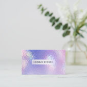 Holografische Texturen Visitenkarte (Stehend Vorderseite)