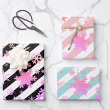 Holografische Weihnachtsschneeflockenmuster Streif