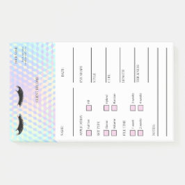 Holografische Wimpern-Kunden Post-it® Notizen